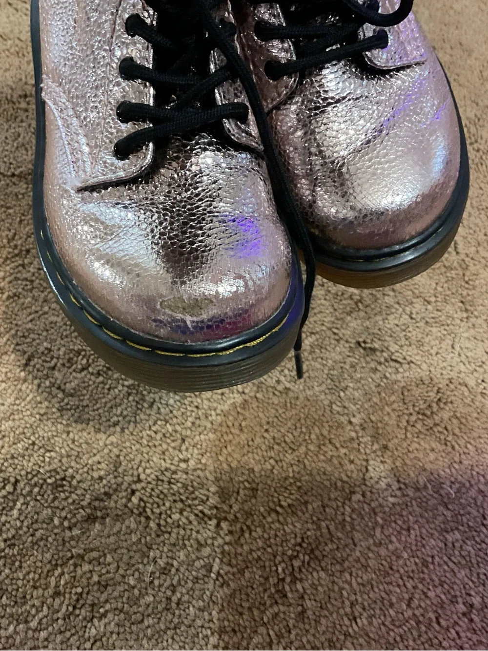 Dr. Martens Glitter AirWair Boots Size 9